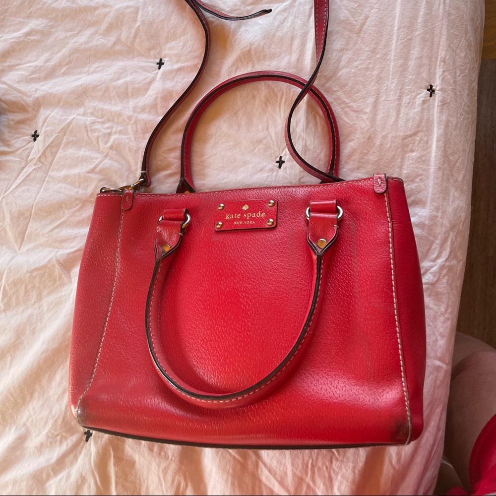 Kate spade red bag
